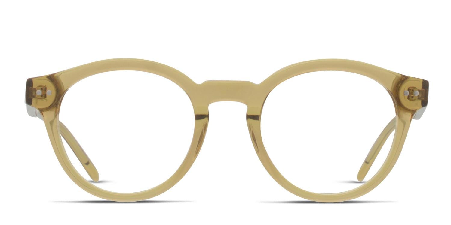 Muse Merrill Clear Brown Round Full Frame eyeglasses - front