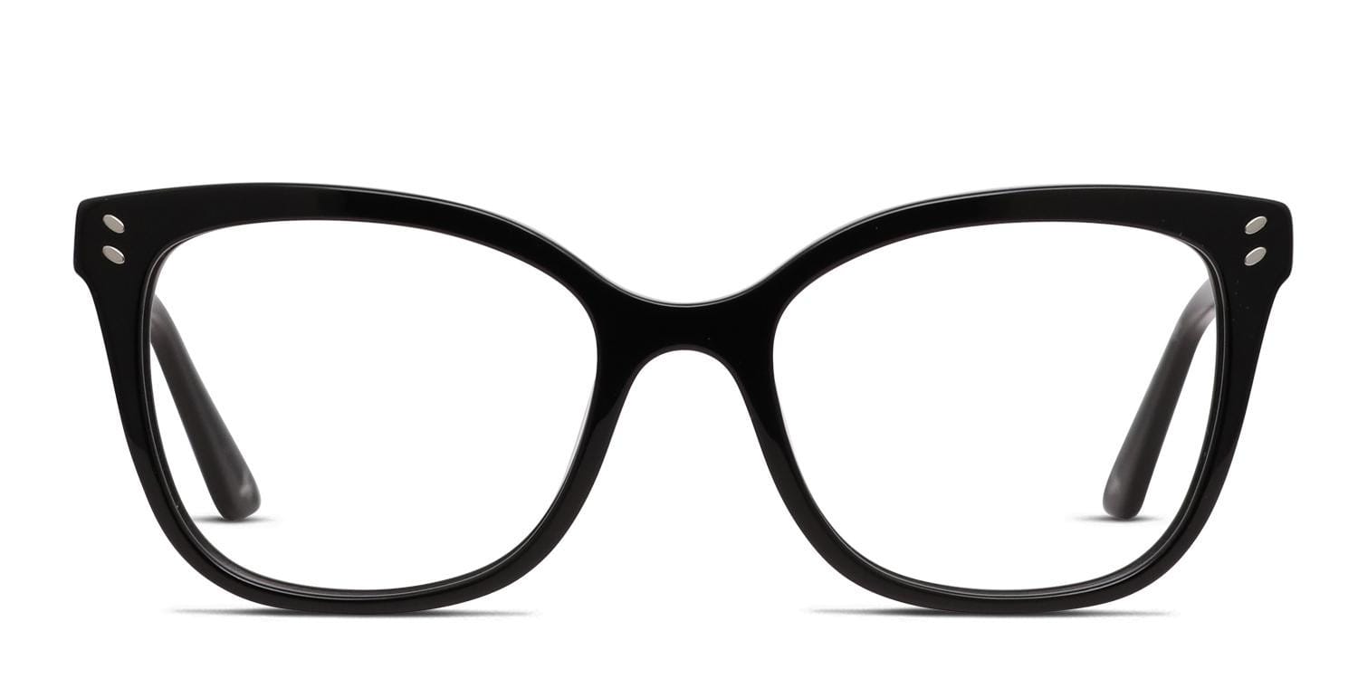 Amelia E. Bocian Shiny Black glasses - Shiny Black - Frontal View