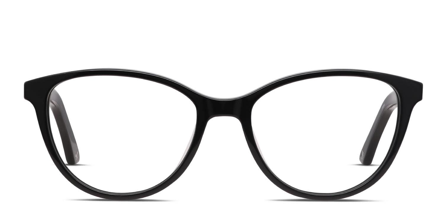 Amelia E. Eve Shiny Black glasses - Shiny Black - Frontal View