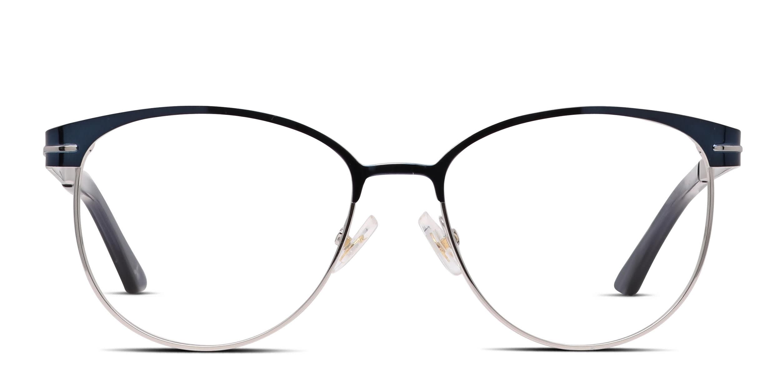 Amelia E. Plymouth Blue, Silver glasses - Blue / Silver - Frontal View