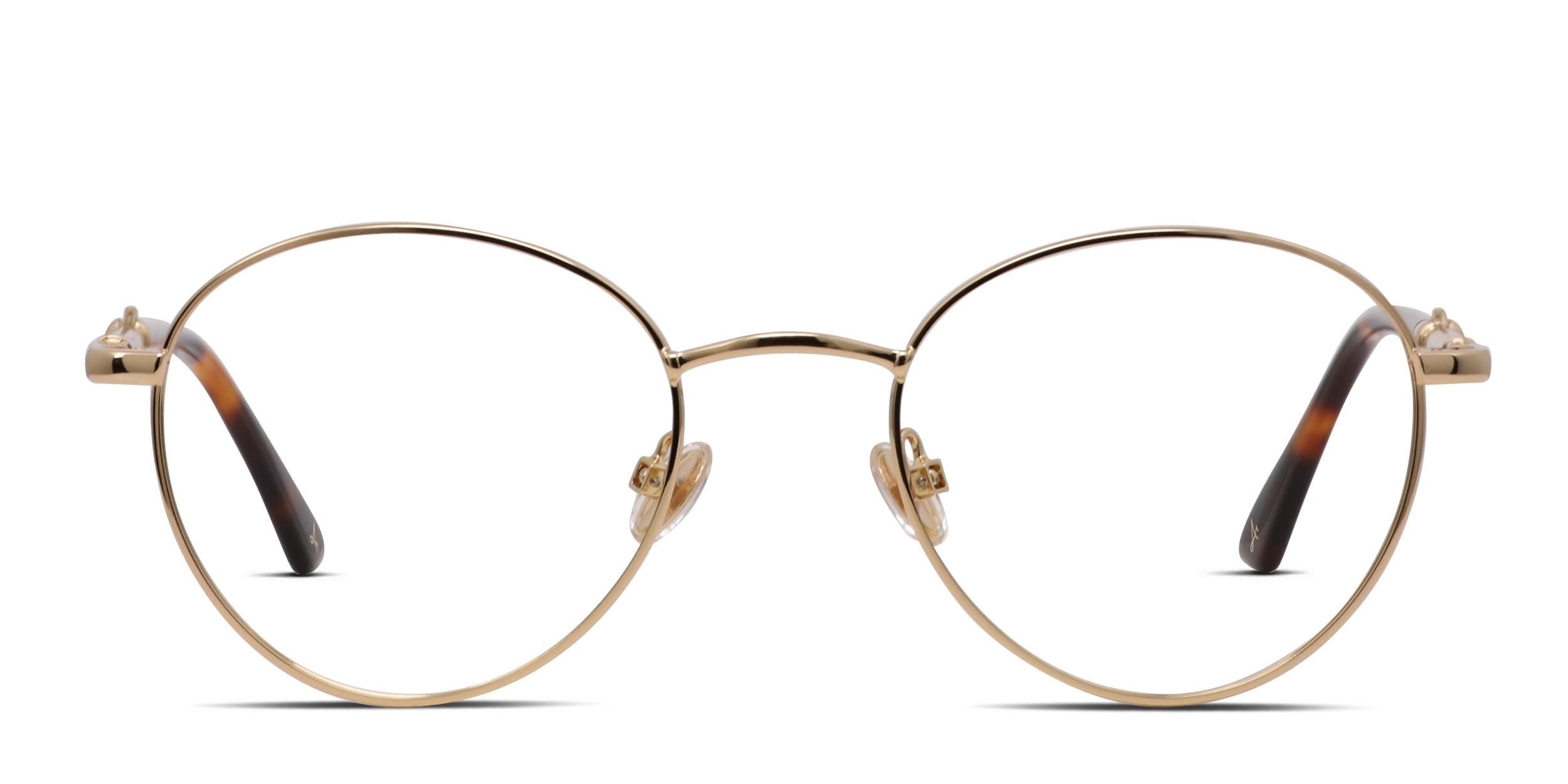 Amelia E. Waverley Gold glasses - Gold - Frontal View