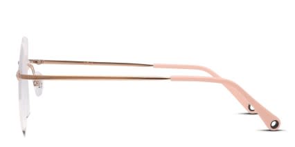 Yoji Chika Rose Gold glasses - Rose Gold - Side View
