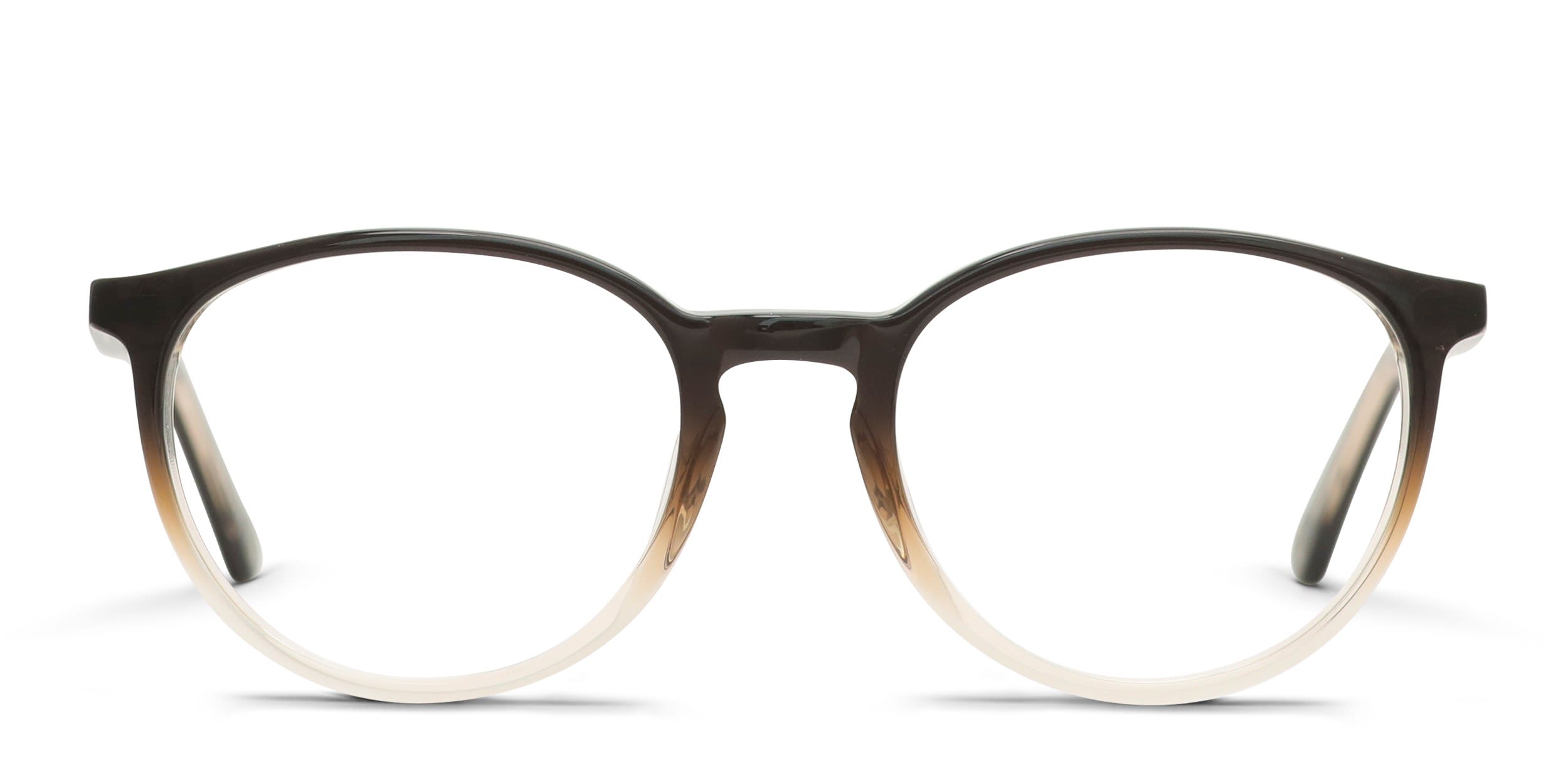Muse Kylie Brown, Clear glasses - Brown / Clear - Frontal View