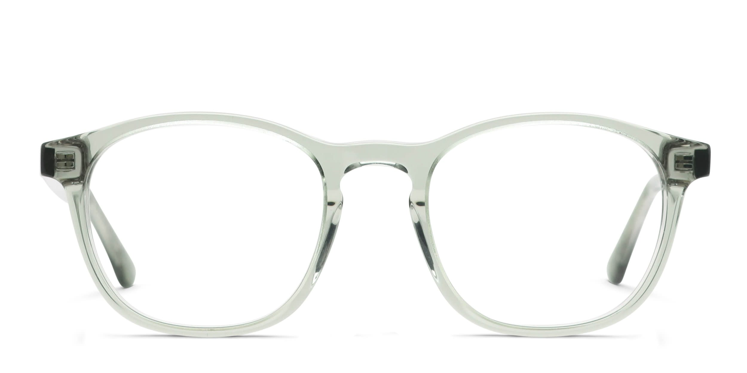 Muse Aquarius Green, Clear glasses - Green / Clear - Frontal View