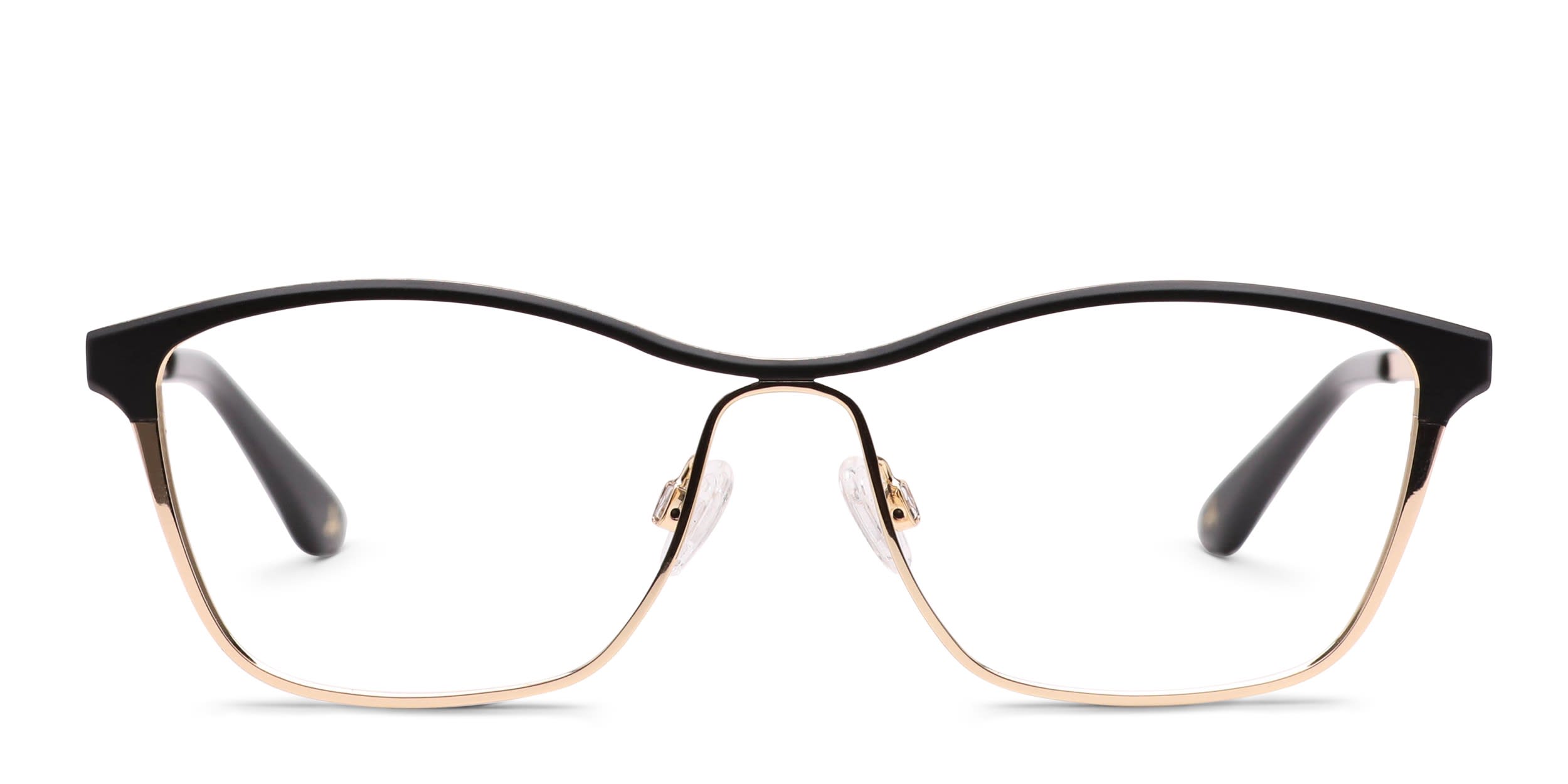 Amelia E. Moira Black, Gold glasses - Black / Gold - Frontal View