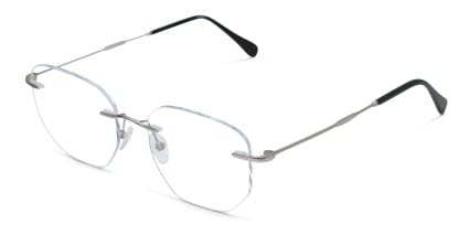 Peck Silver glasses - Silver - Angle View