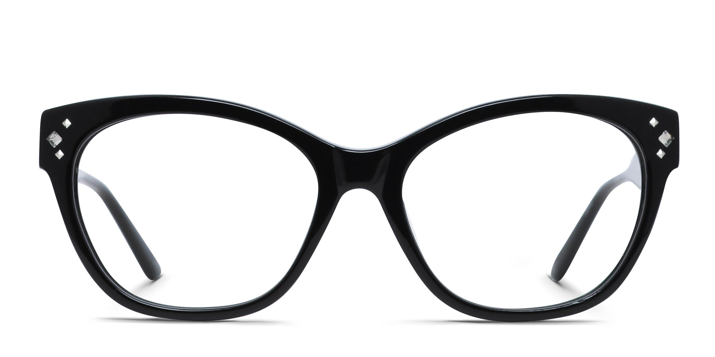 Amelia E. Glimmer Shiny Black glasses - Shiny Black - Frontal View