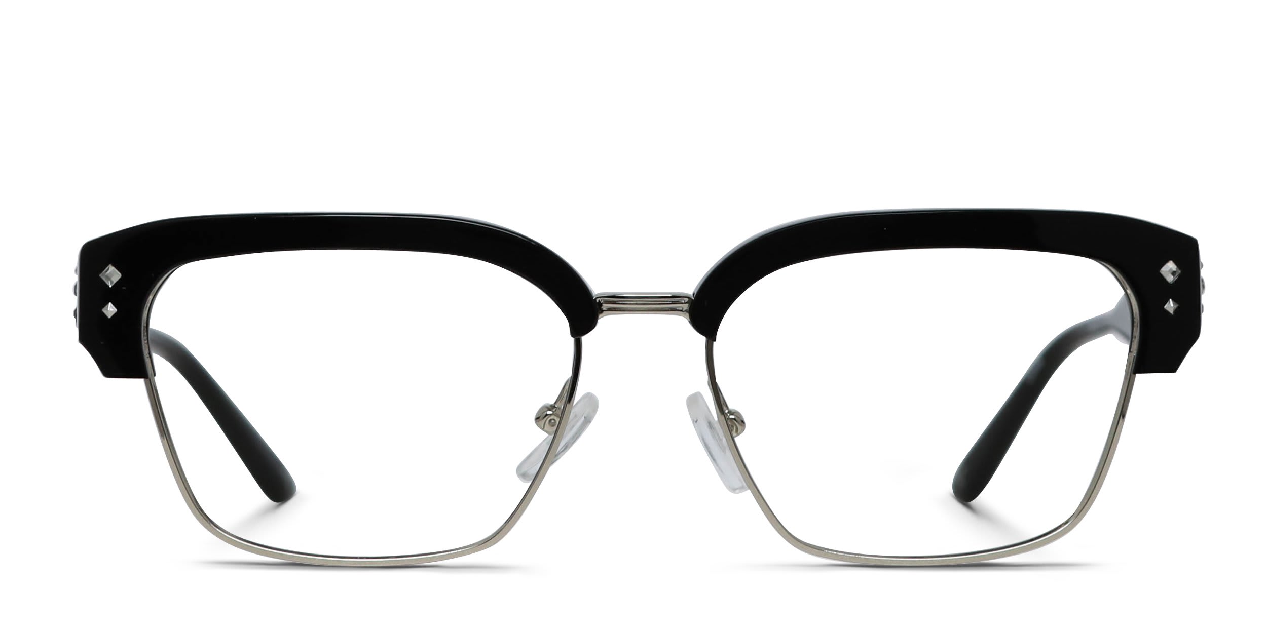 Amelia E. Driftstar shiny black eyeglasses
