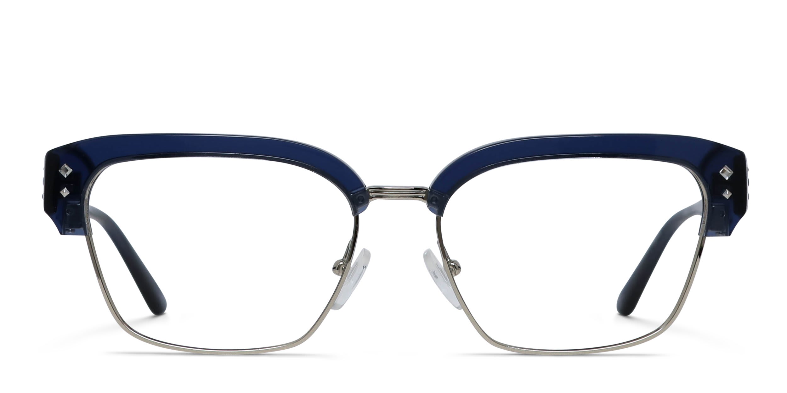 Amelia E. Driftstar blue silver eyeglasses