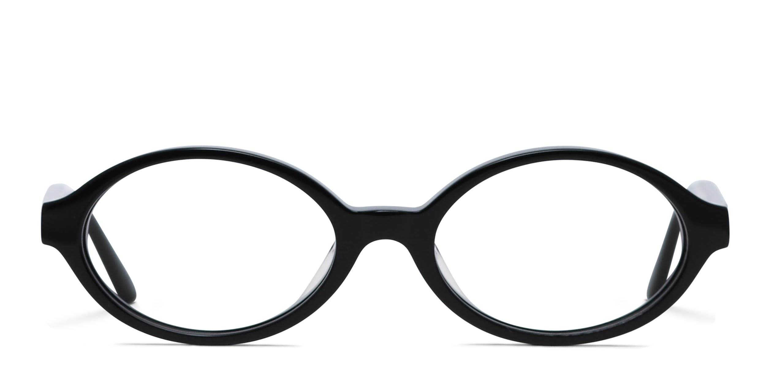 Amelia E. Robbie Shiny Black glasses - Shiny Black - Frontal View