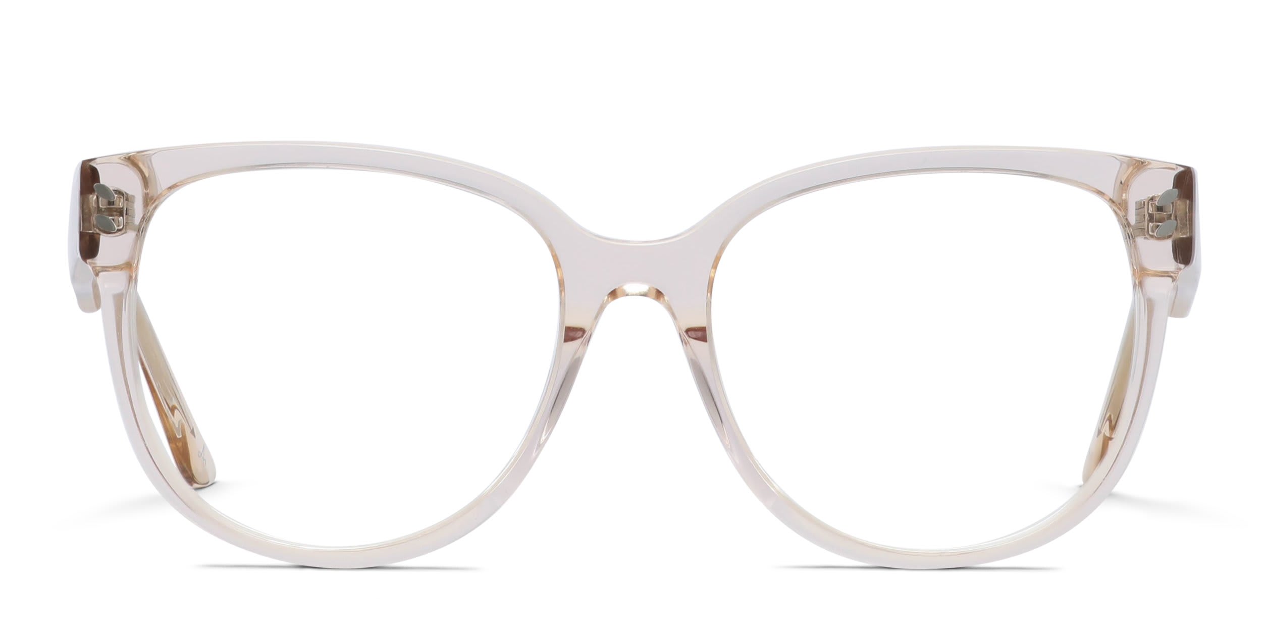 Amelia E. Makenzie Beige, Clear glasses - Beige / Clear - Frontal View
