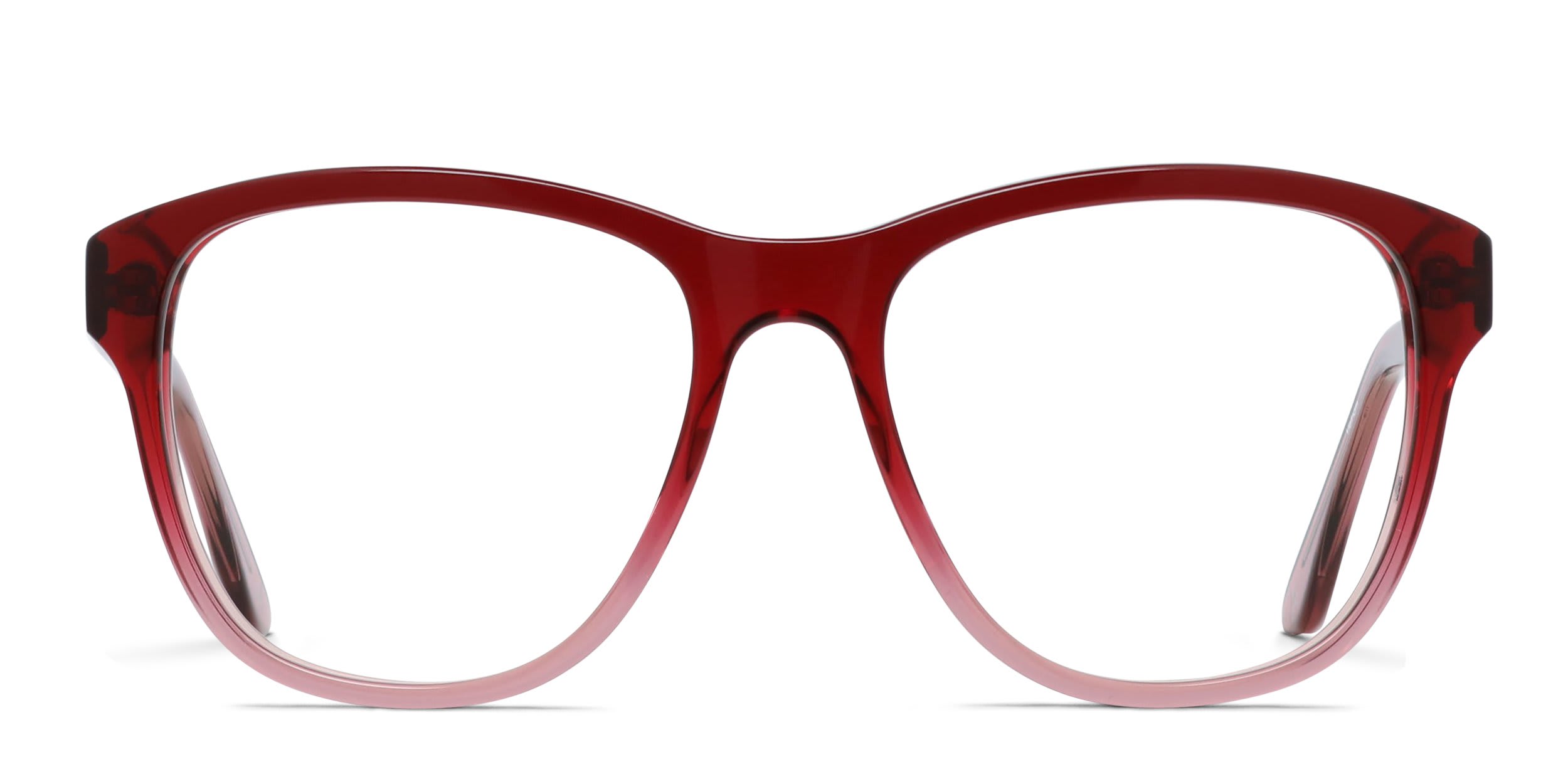 Amelia E. Tricia Red, Clear glasses - Red / Clear - Frontal View