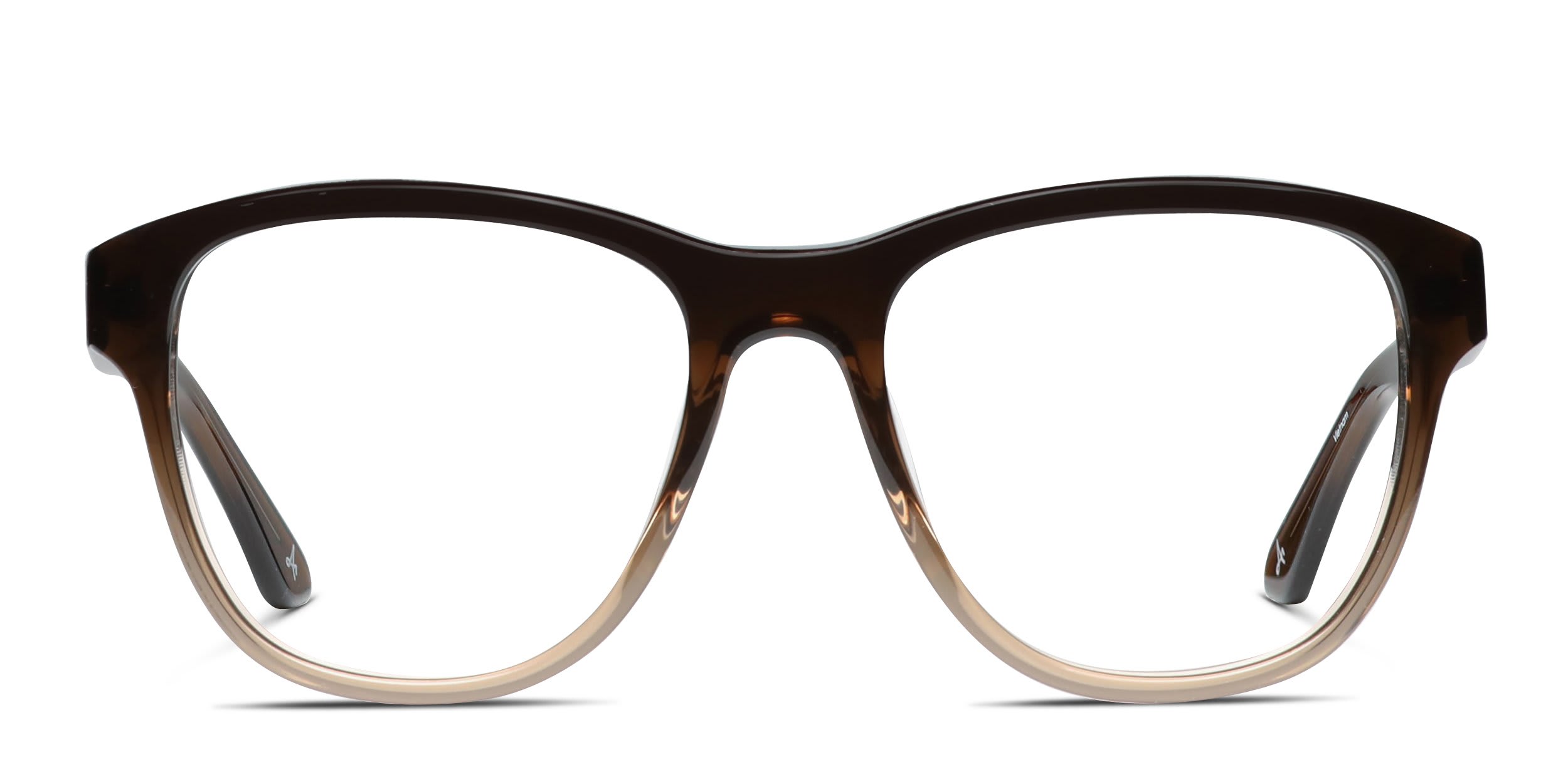 Amelia E. Tricia Brown, Clear glasses - Brown / Clear - Frontal View