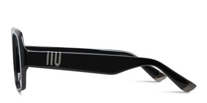 Muse Del Mar Shiny Black glasses - Shiny Black - Side View