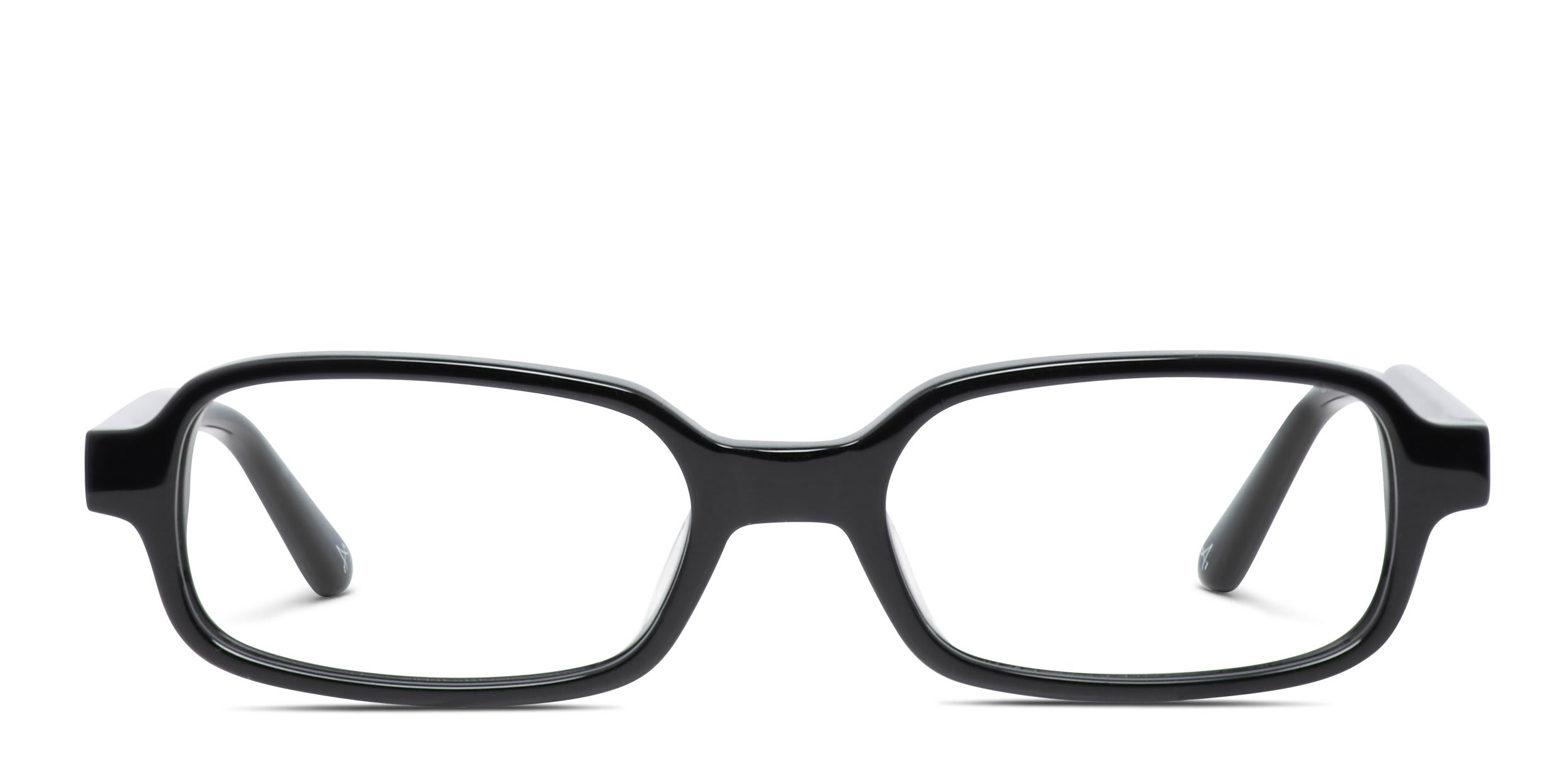 Amelia E. Brilliant Shiny Black glasses - Shiny Black - Frontal View