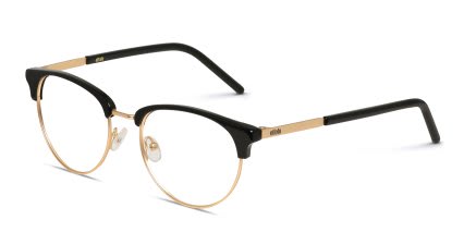 Ottoto Osorio Shiny Black, Gold glasses - Black / Gold - Angle View