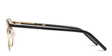 Ottoto Sandra Black, Gold glasses - Black / Gold - Side View