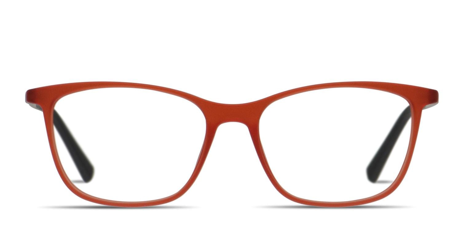 Ottoto Bologna Red w/Black Square Full Frame, Lightweight eyeglasses - front