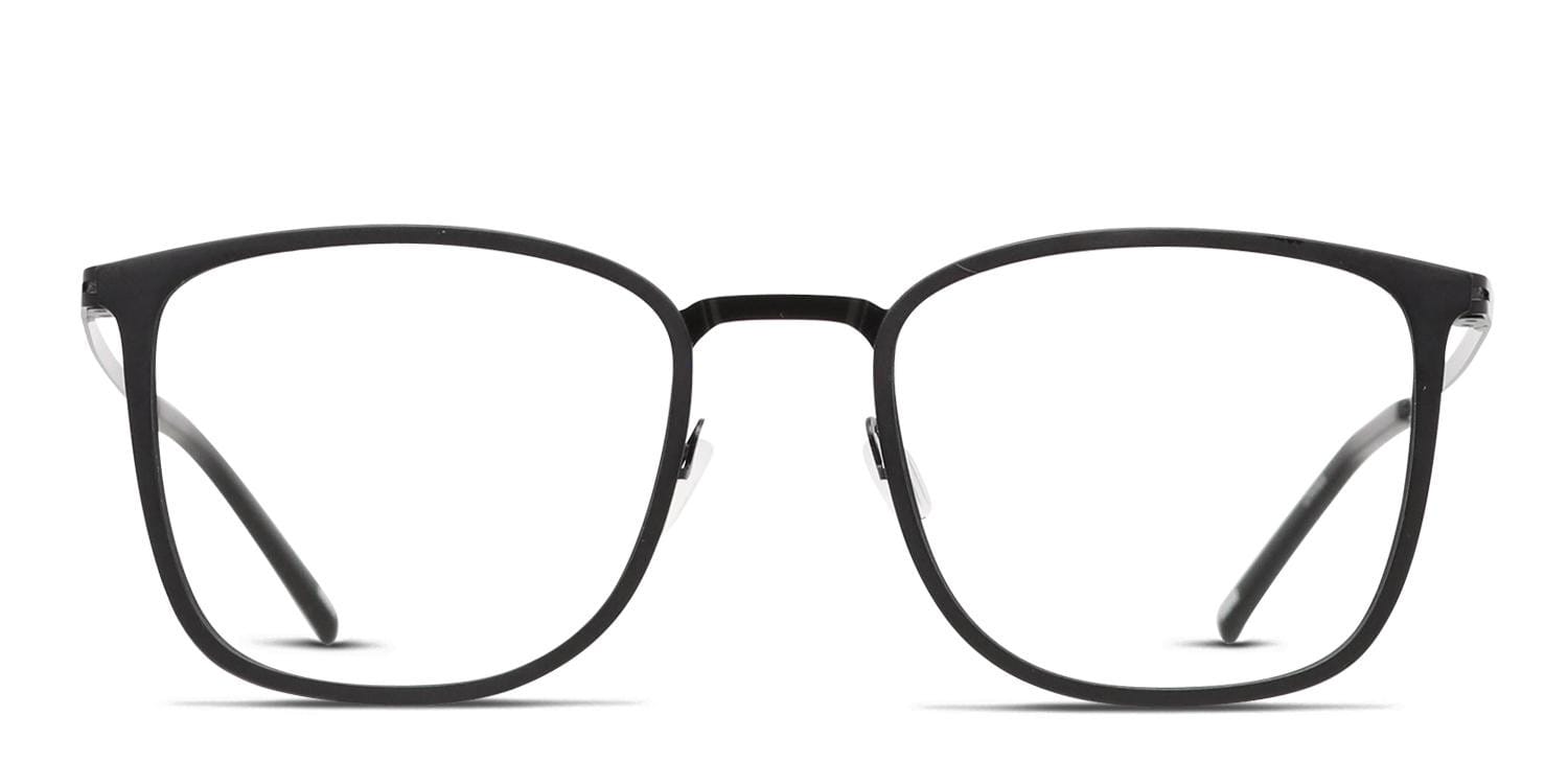 Ottoto Bruno Black Square Full Frame, Lightweight eyeglasses - front