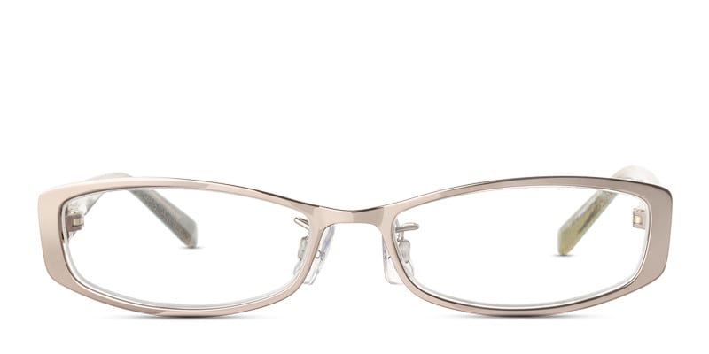 Calvin Klein CK5283 Silver w/Purple NA Oval Half Frame sunglasses - front