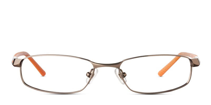 Nike 6043 Brown w/Orange NA Rectangle Full Frame sunglasses - front