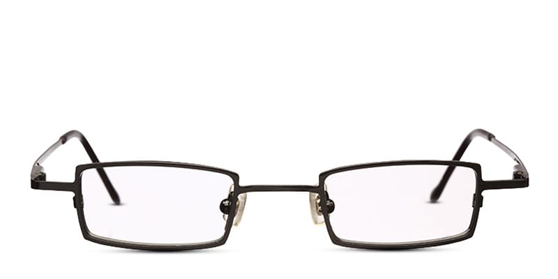 OGI 1002 Black NA Rectangle, Geometric Full Frame eyeglasses - front