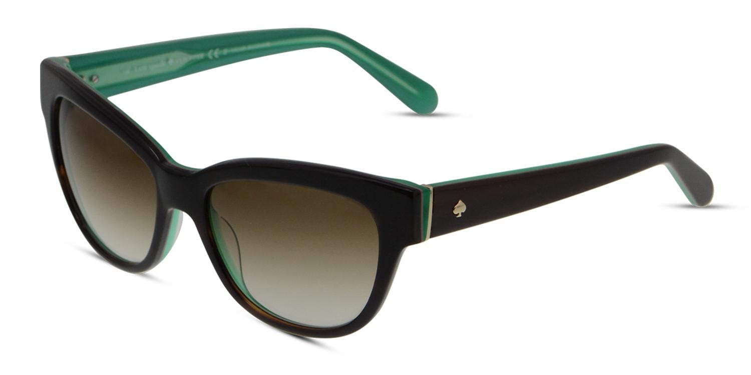 Kate Spade Aisha/S Black/Brown/Green Prescription Sunglasses