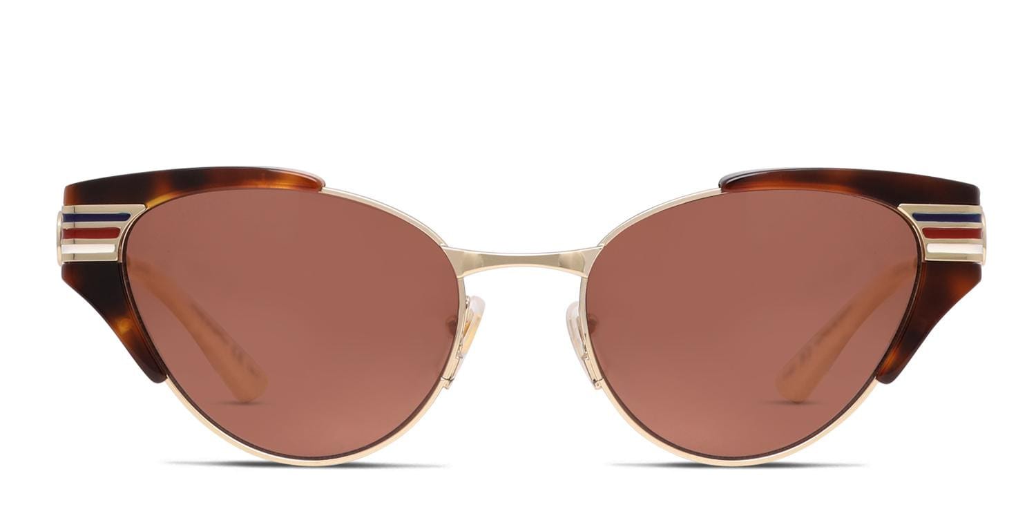 Gucci GG0522S Tortoise/Gold Prescription Sunglasses