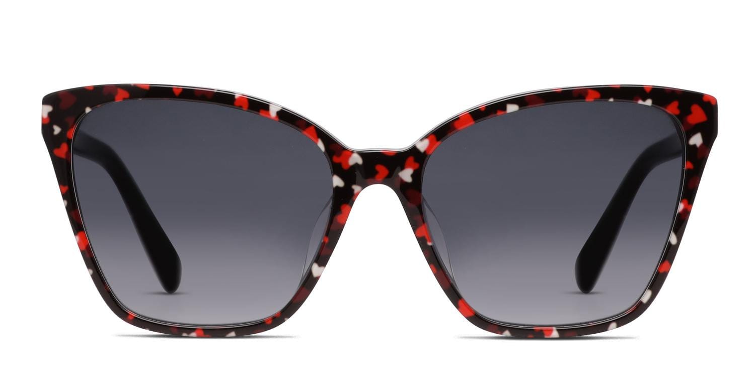 Kate Spade Amiyah/G/S Red/Black/Multicolor Prescription Sunglasses
