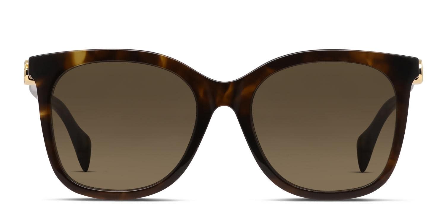 Gucci GG1071S Brown, Tortoise glasses - Brown / Tortoise - Frontal View