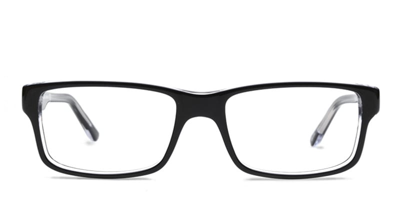 Ray-Ban RX5245 Black, Clear glasses - Black / Clear - Frontal View