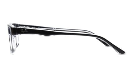 Ray-Ban RX5245 Black, Clear glasses - Black / Clear - Side View