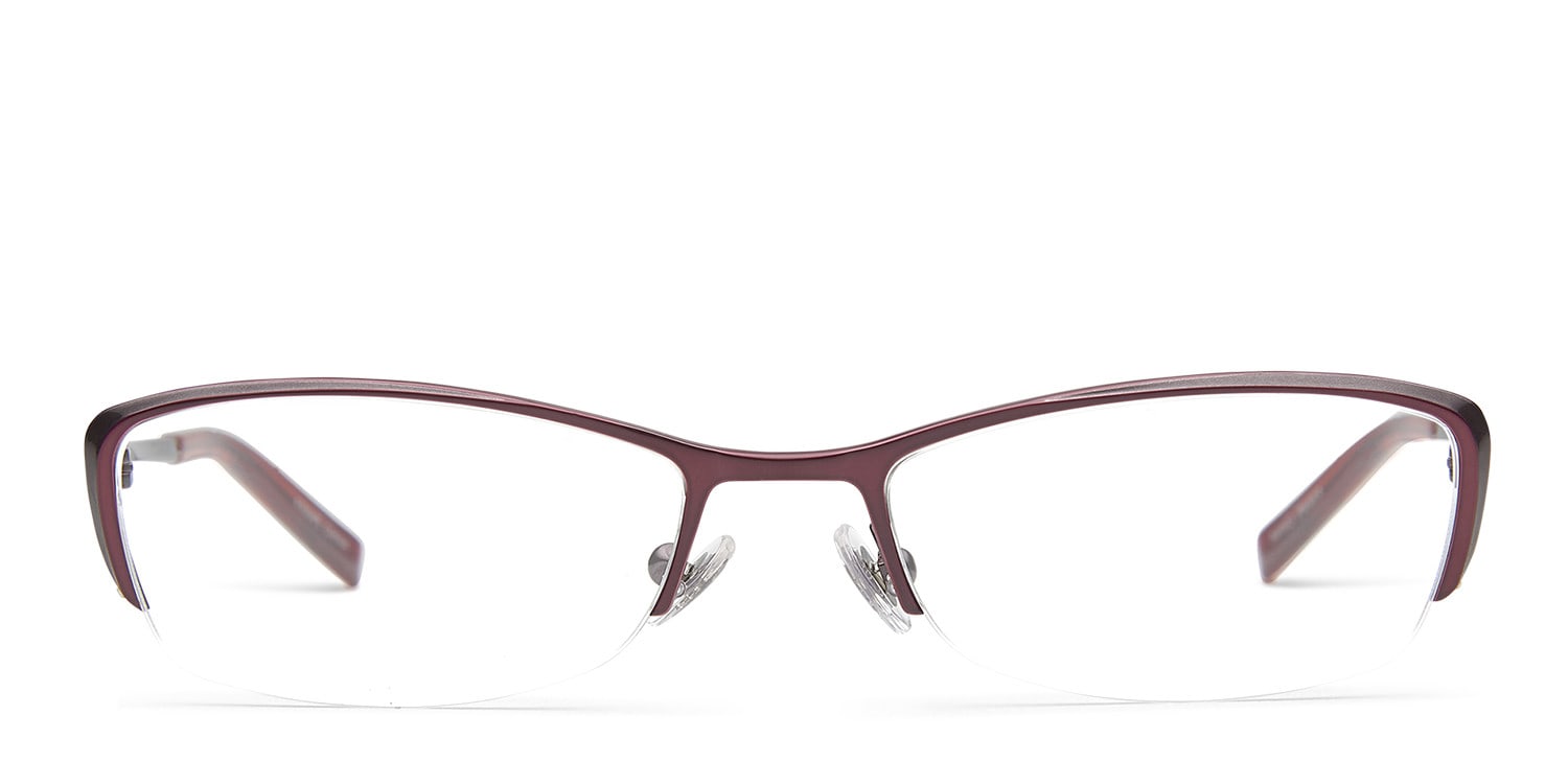Jones New York J441 Red Cat Eye Half Frame eyeglasses - front