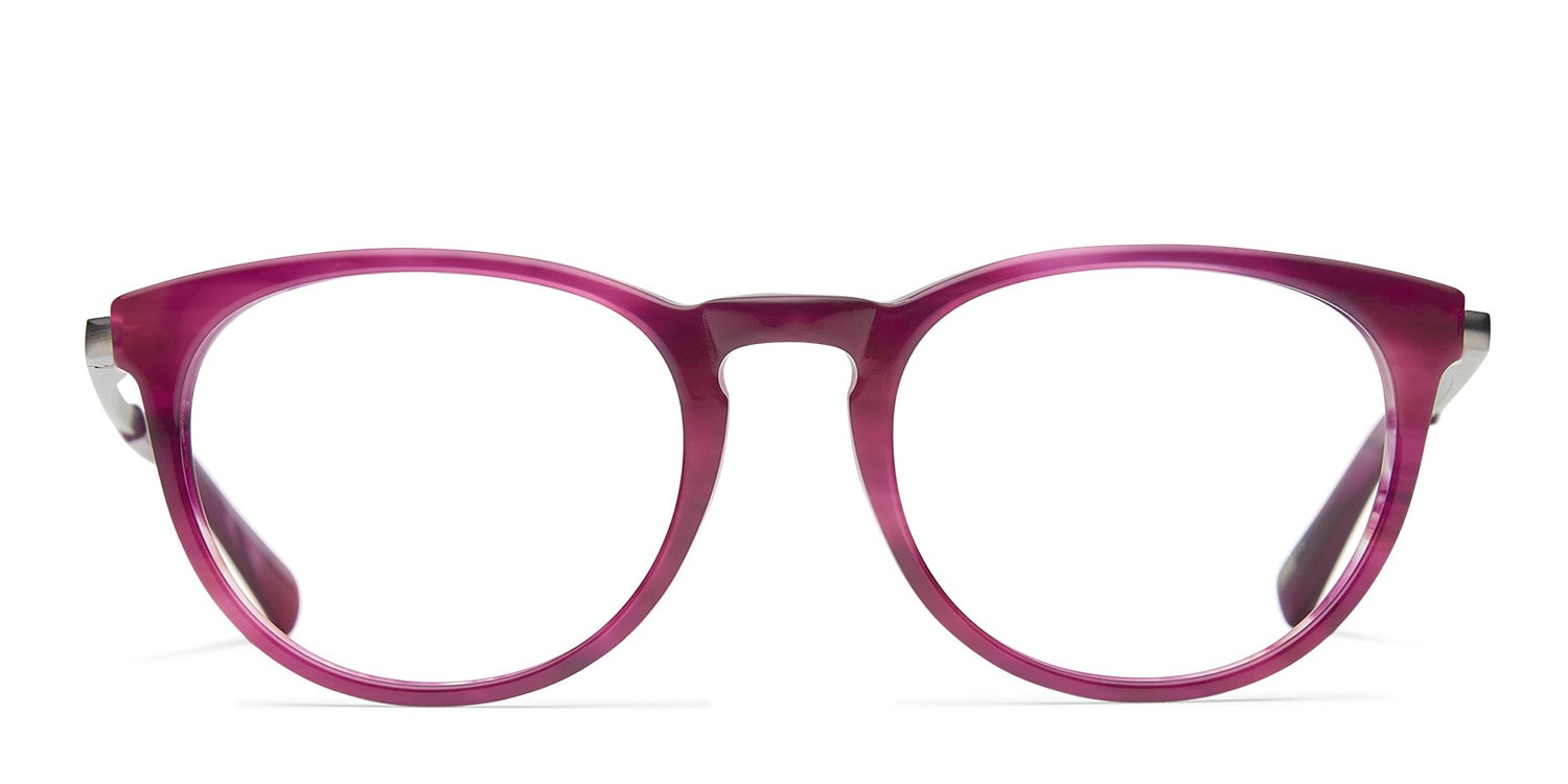 Jones New York J751 Purple Round Full Frame eyeglasses - front