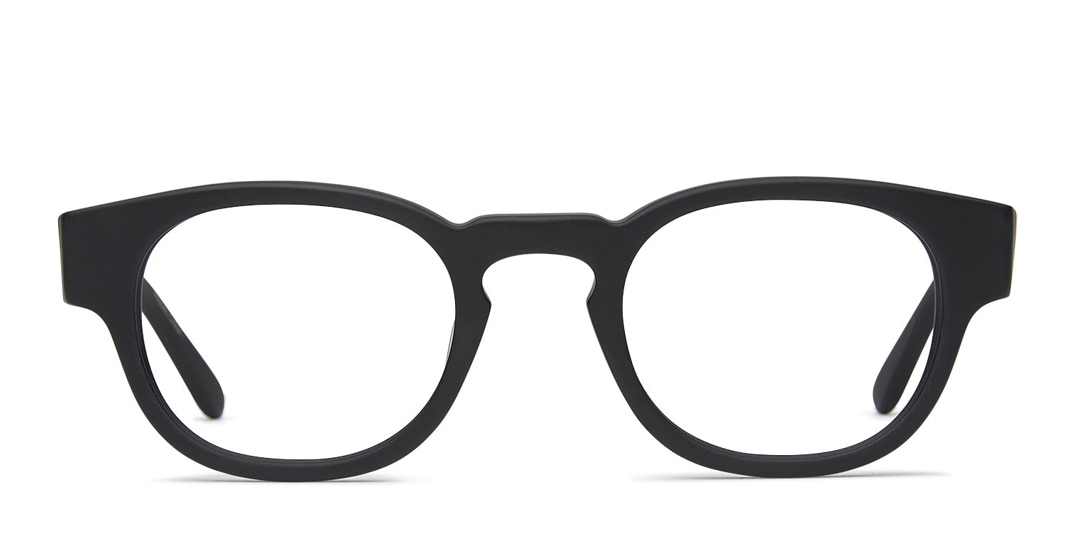 Converse Z001 UF Matte Black NA Round Full Frame eyeglasses - front