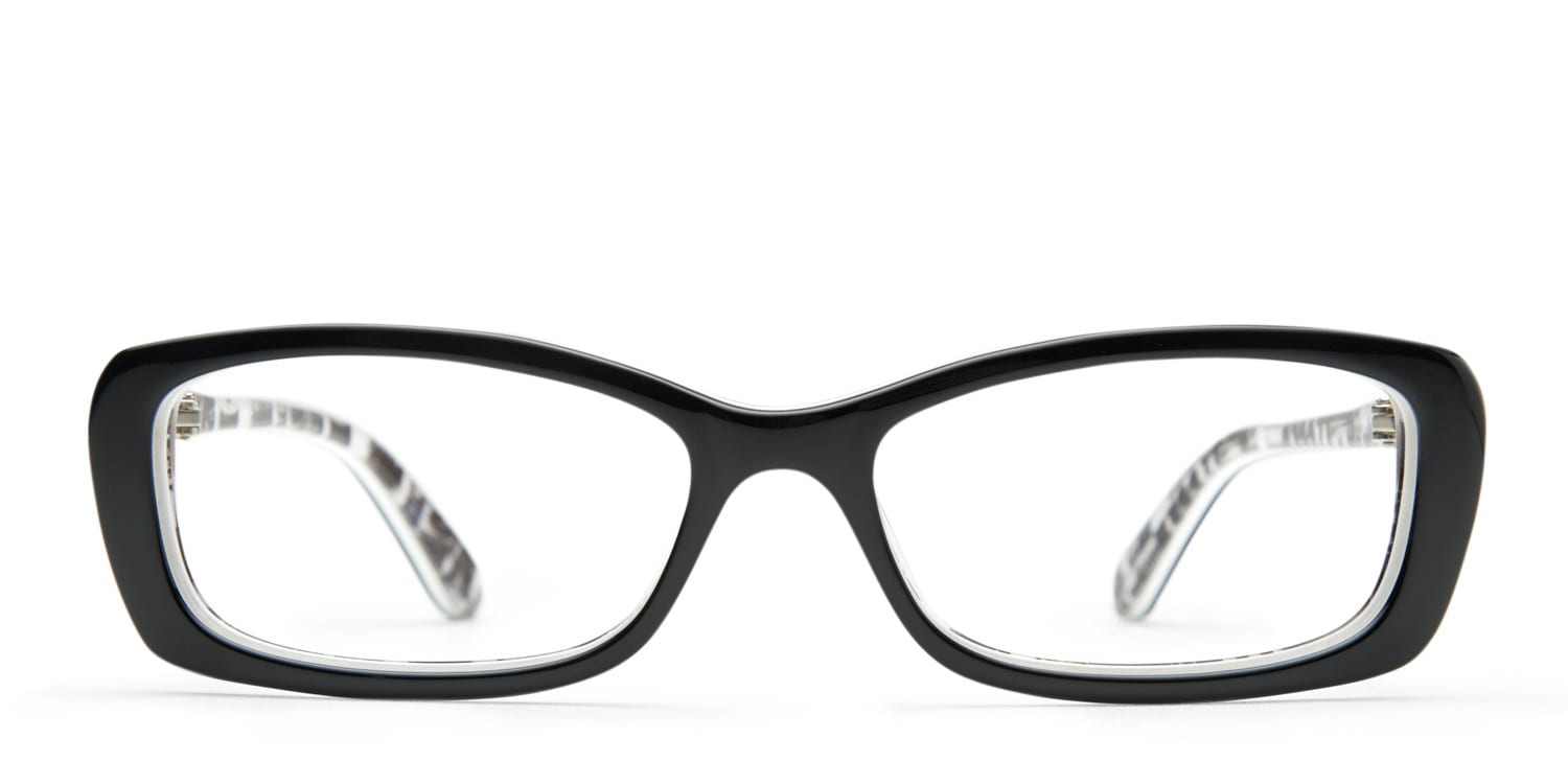 Oakley Cross Court Black w/White NA Cat Eye Full Frame eyeglasses - front