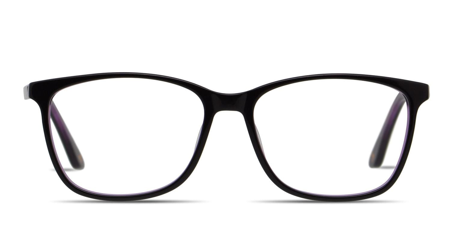 Amelia E. Laura Black/Purple Square Full Frame eyeglasses - front