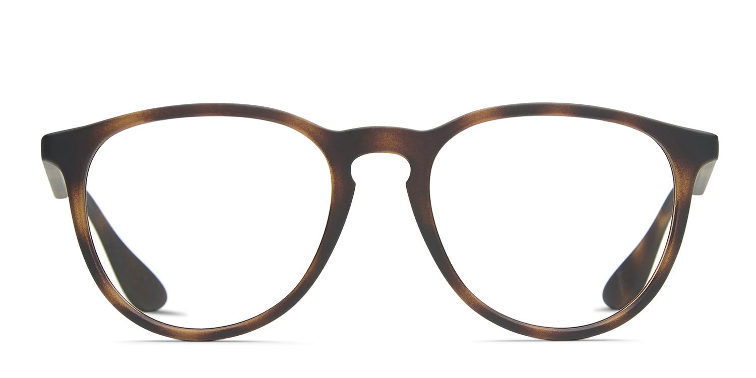 Ray-Ban RX7046 Tortoise Round Full Frame eyeglasses - front