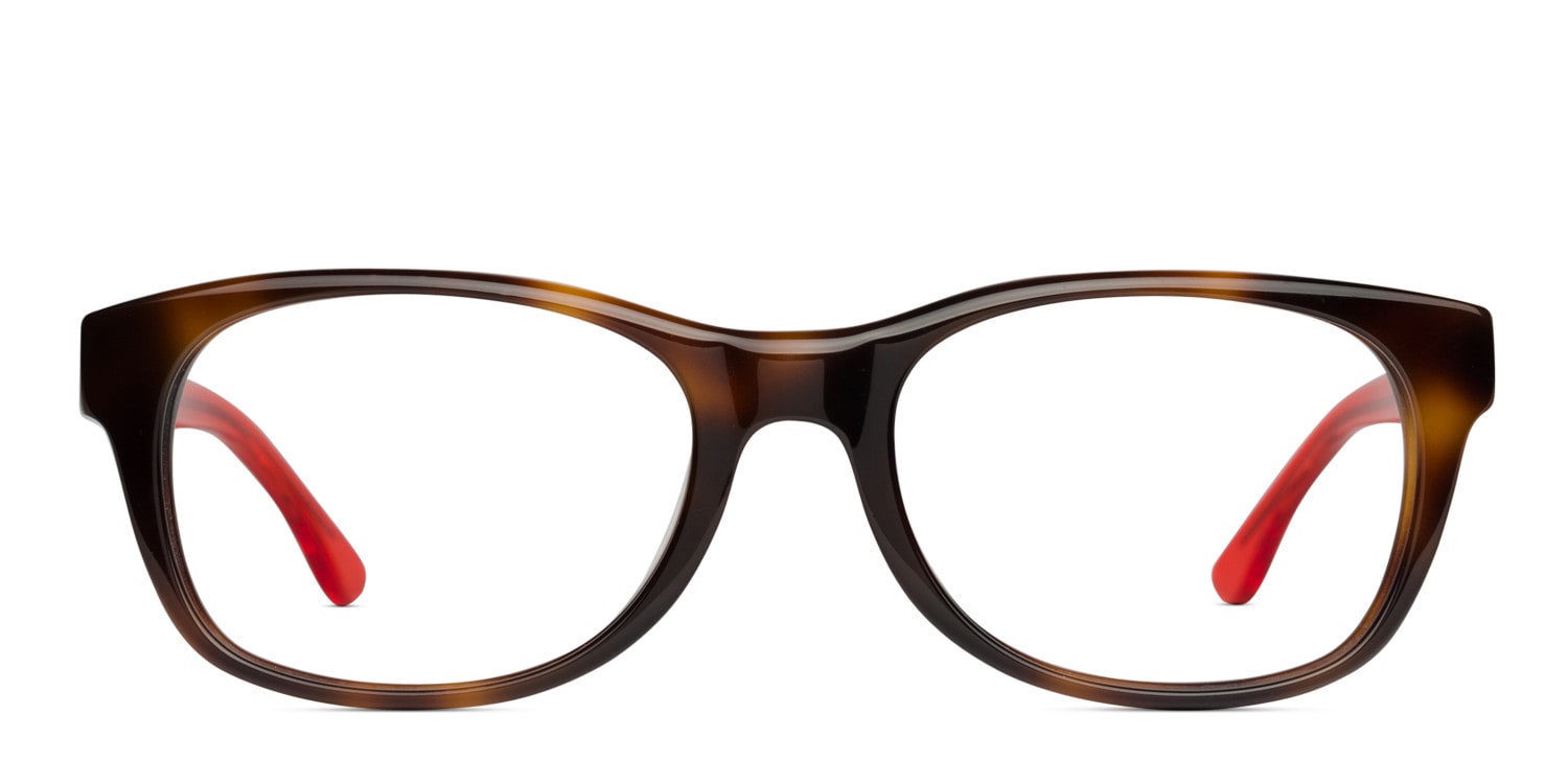 Michael Kors MK282 Tortoise w/Red NA Square Full Frame eyeglasses - front