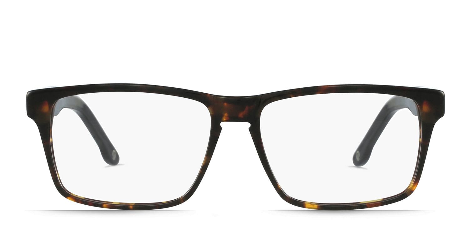 Muse M8090 Tortoise w/Black Square Full Frame eyeglasses - front
