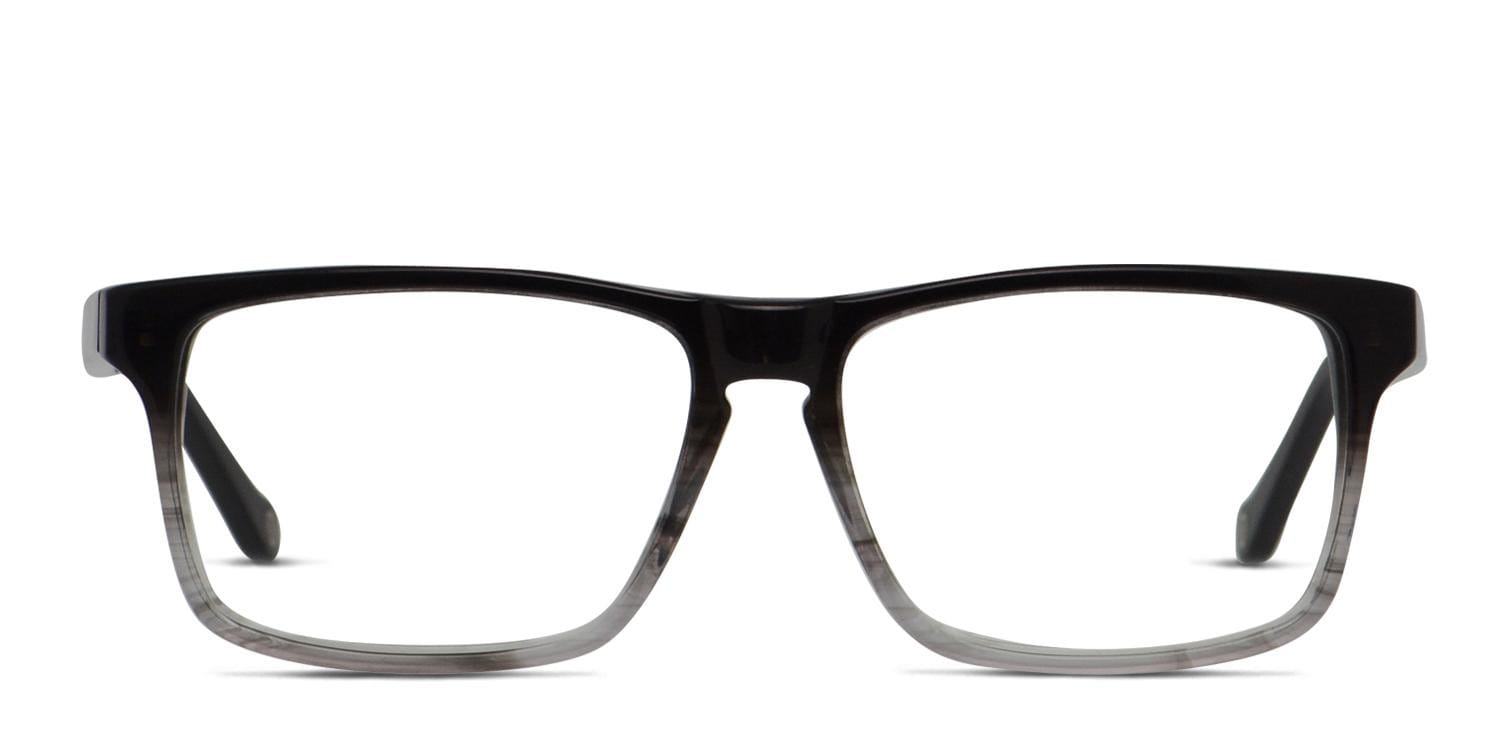 Muse M8090 Black/Clear Square Full Frame eyeglasses - front