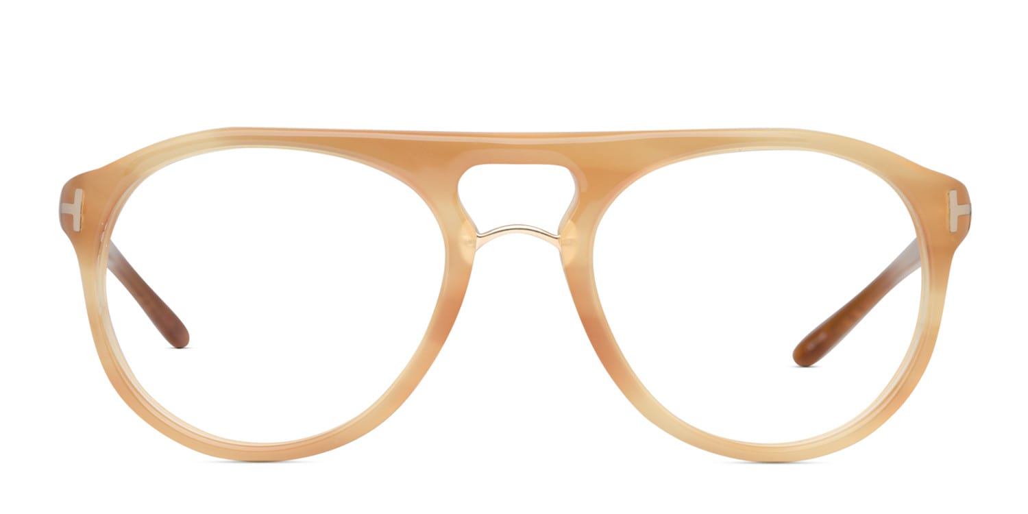 Tom Ford TF5007 Gold NA Round Full Frame eyeglasses - front