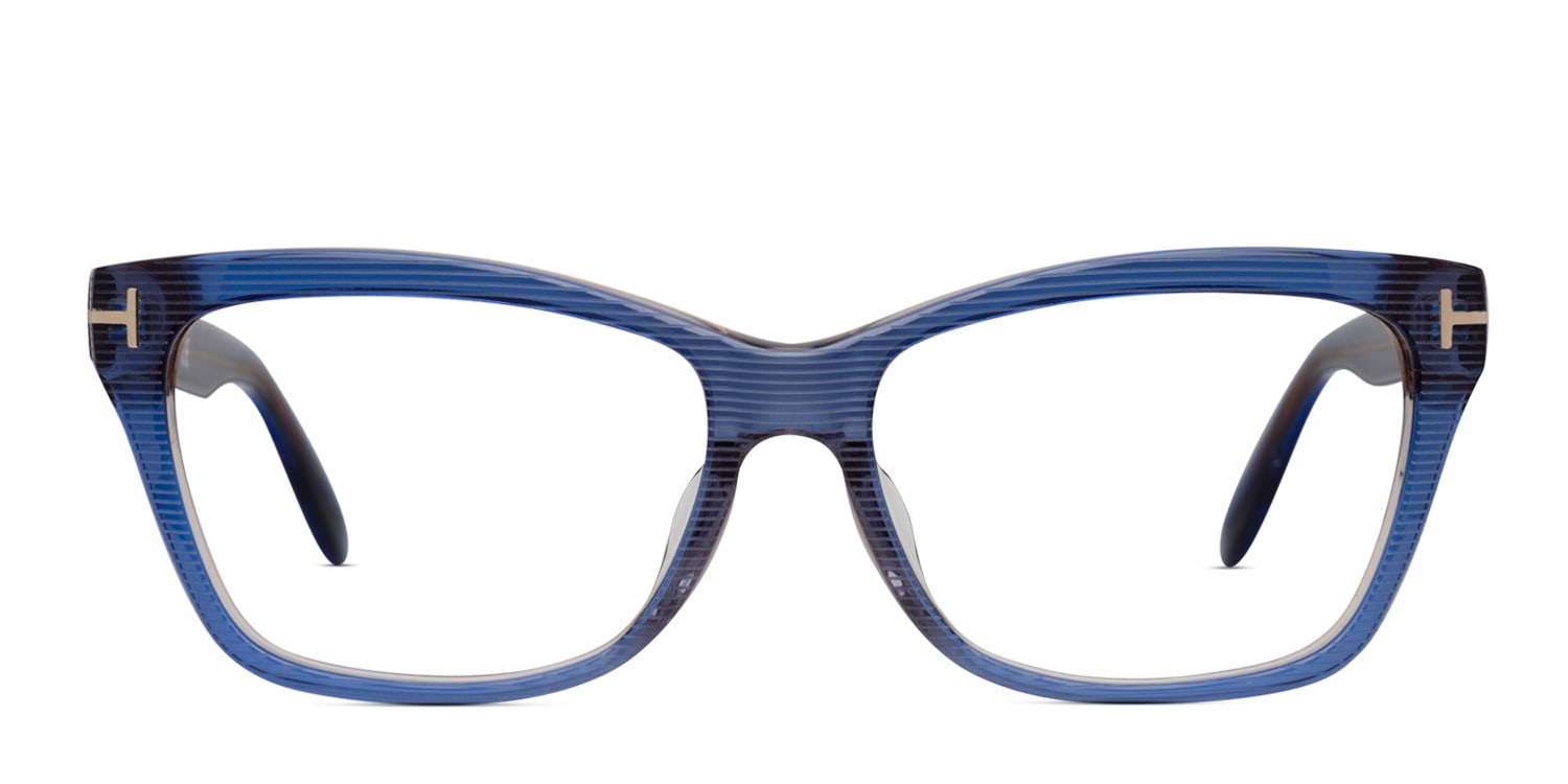 Tom Ford TF4301 Blue NA Square, Geometric Full Frame eyeglasses - front