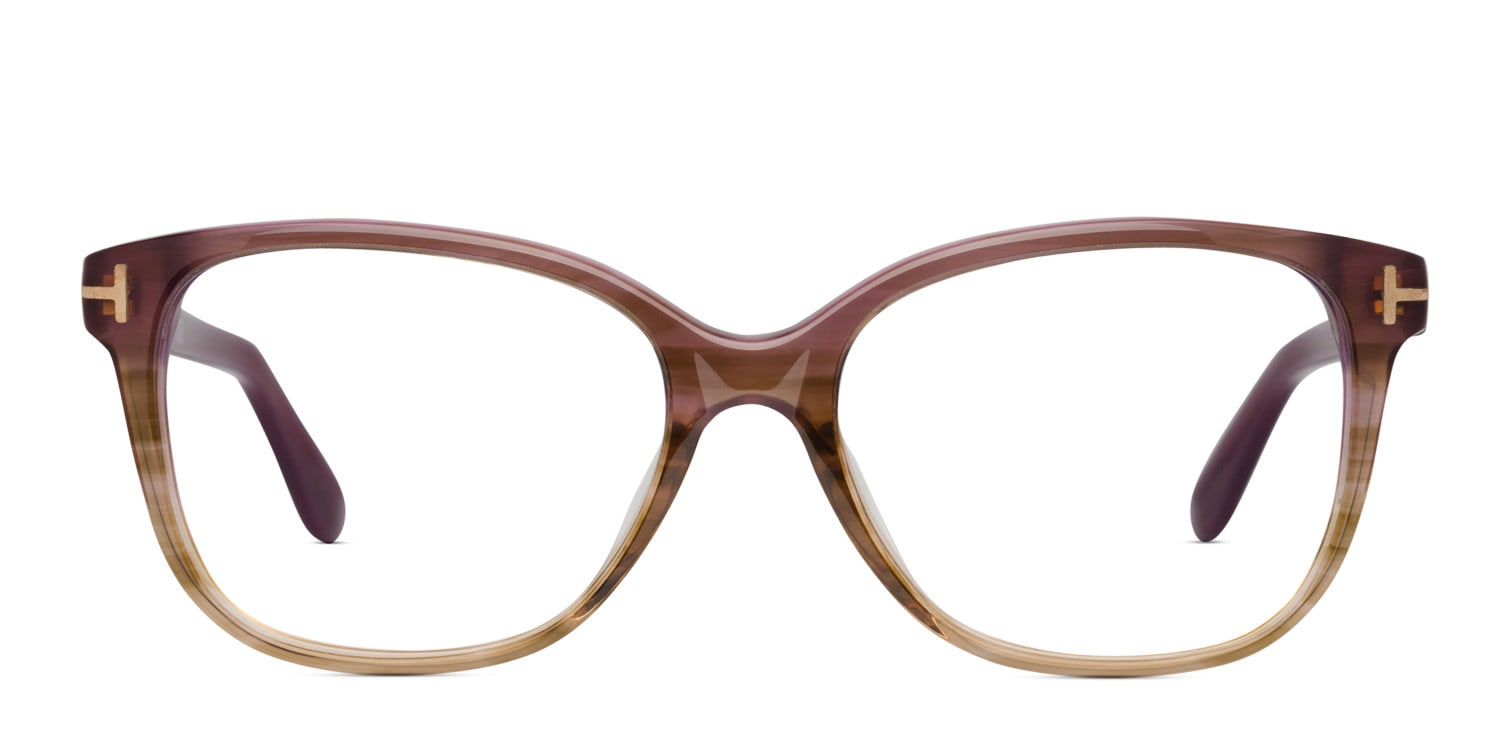 Tom Ford TF4233 Purple w/Brown NA Oversized Full Frame eyeglasses - front