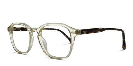 Belvie Dejar Yellow, Clear glasses - Yellow / Clear - Angle View