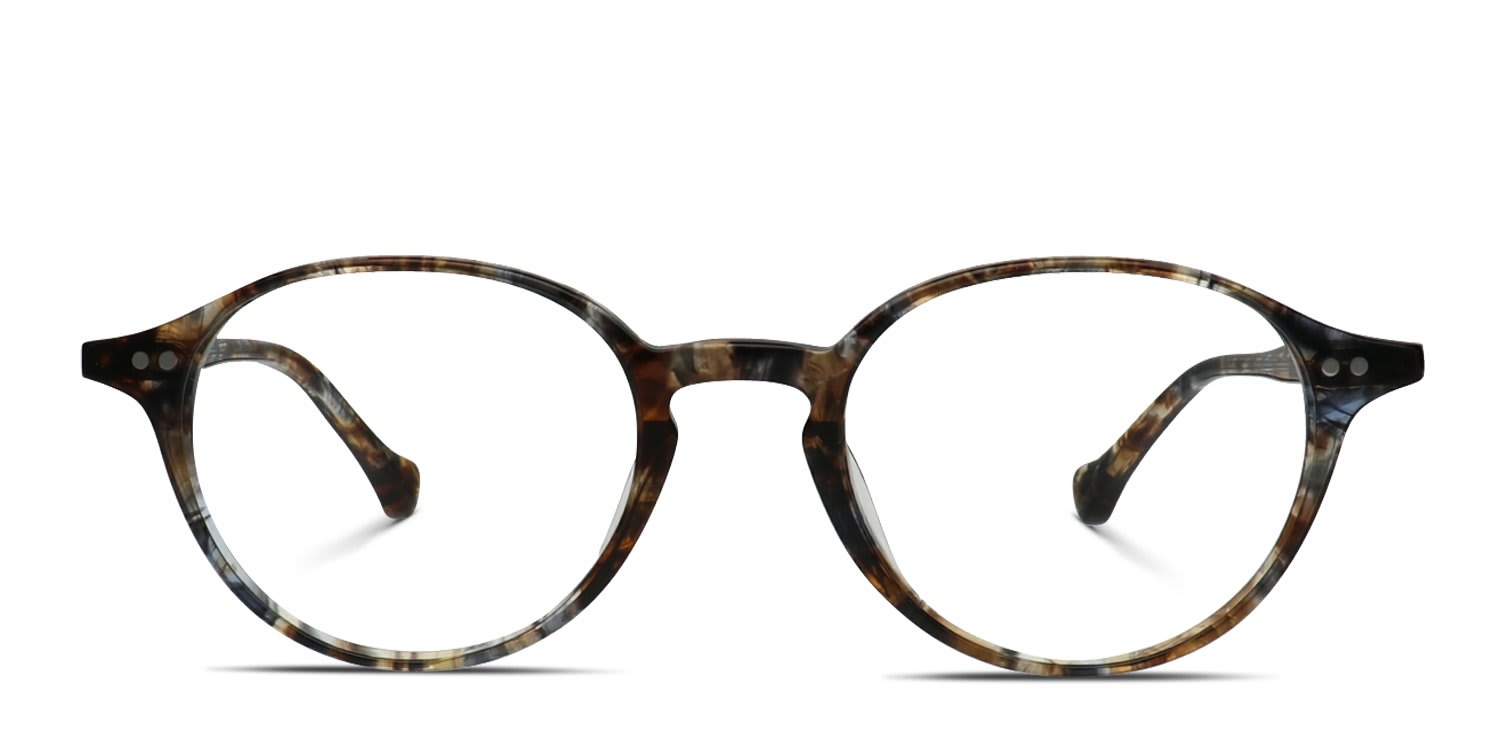 Belvie Kaisa Tortoise, Blue glasses - Tortoise / Blue - Frontal View