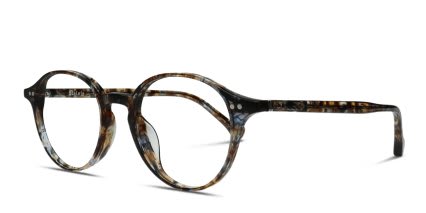 Belvie Kaisa Tortoise, Blue glasses - Tortoise / Blue - Angle View