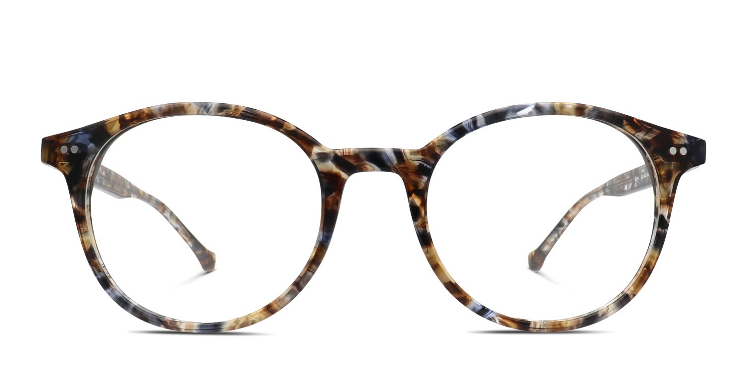 Belvie Lea Tortoise, Blue glasses - Tortoise / Blue - Frontal View