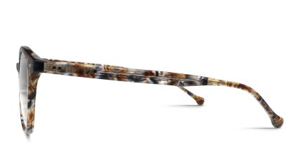 Belvie Lea Tortoise, Blue glasses - Tortoise / Blue - Side View