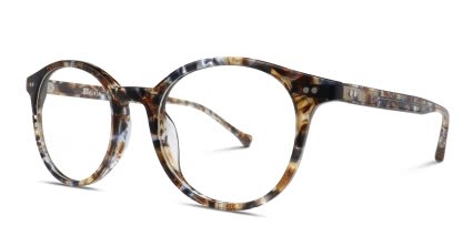 Belvie Lea Tortoise, Blue glasses - Tortoise / Blue - Angle View